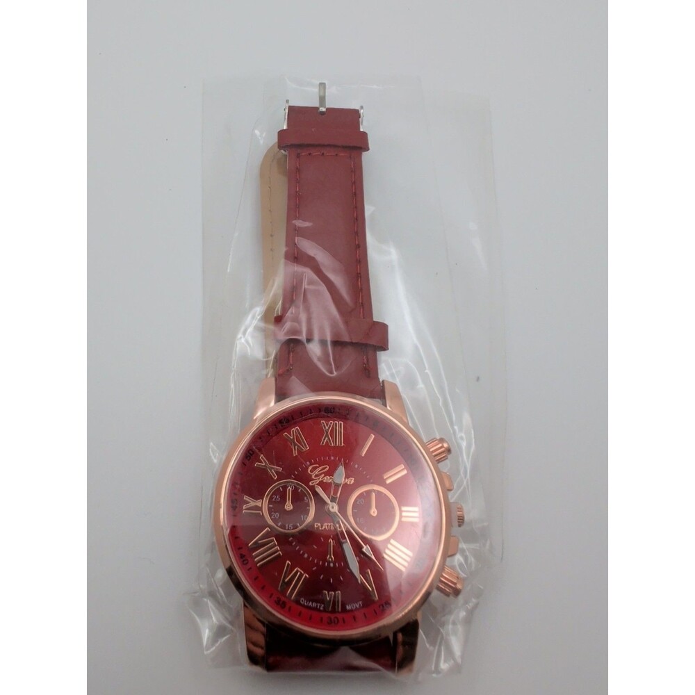 Women's Red Wristwatch Quartz Movement